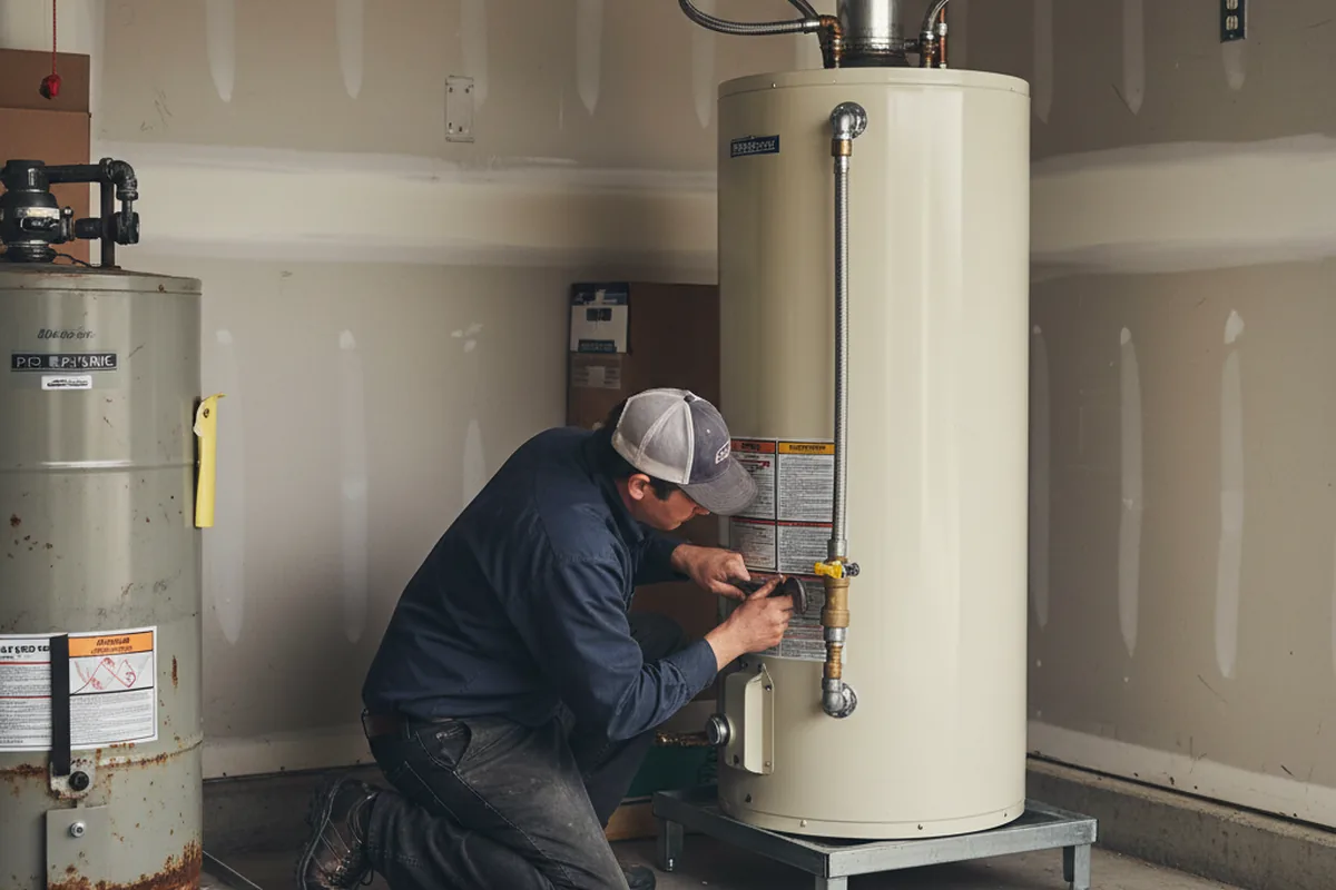 Water heater and shutoff valve replacement in Cocoa